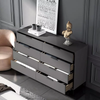 Modern chest of drawers black shelves chest of drawers wooden furniture