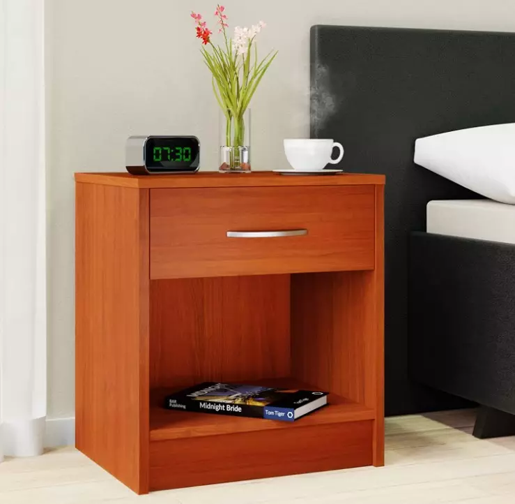 Modern Style Bedside Table Storage Cabinet Nightstand Bedroom Night Table