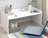 Home Wooden Panel Laptop Computer Office Table Desk Furniture Modern Shape Office Desks Luxury Office Desk