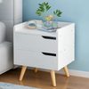 Bedroom Furniture Melamine Particle Board Nightstand Chest Bedside Cabinet Wooden Bedside Table Night Stand with Drawers
